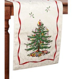 brand new IVORY-colored 14x72 inch Spode Whimsical Christmas Tree Table Runner